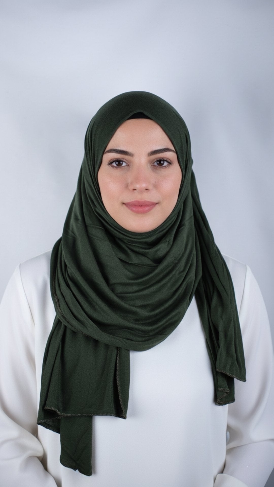 Grüner Jersey-Schal