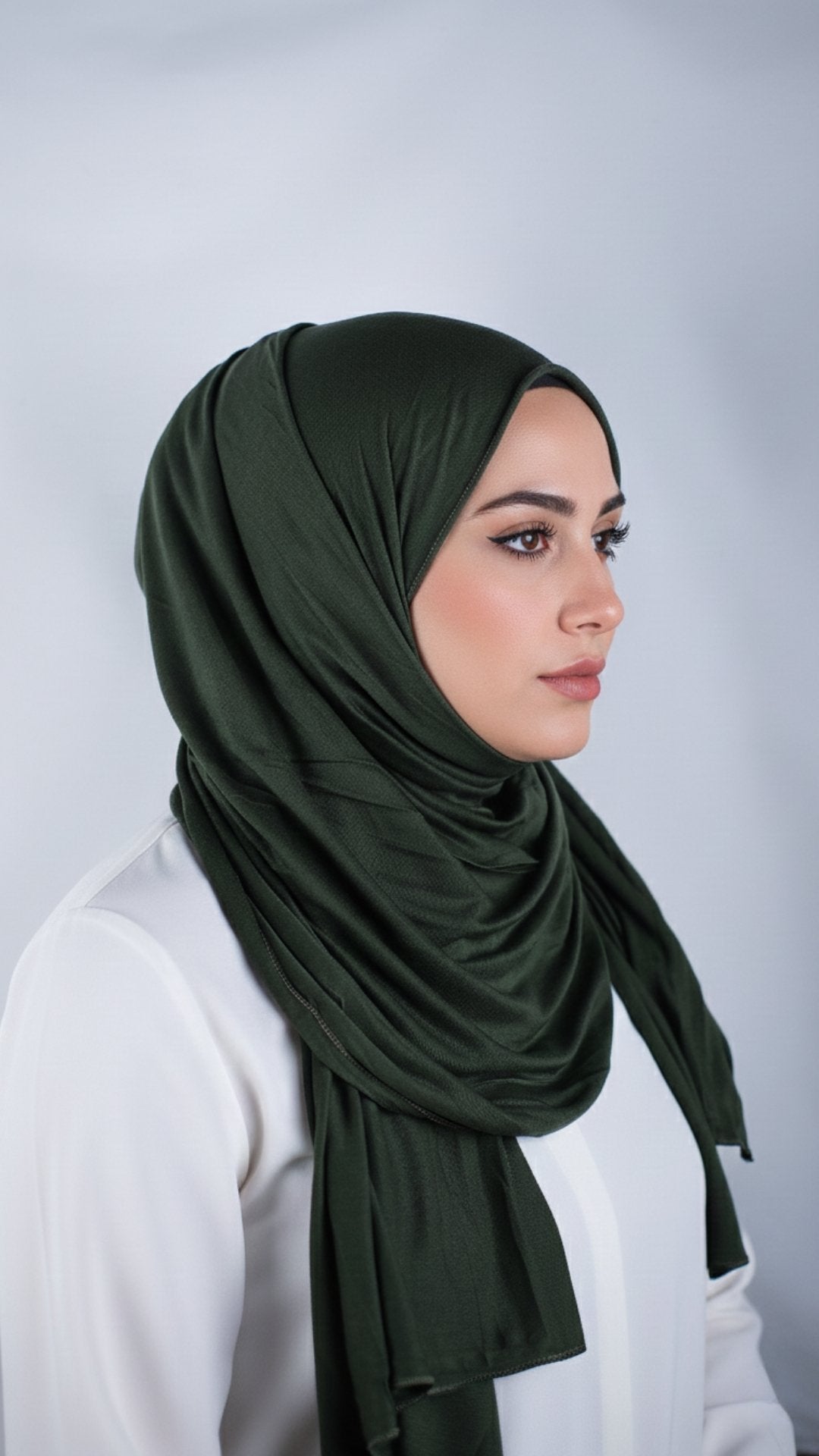 Grüner Jersey-Schal