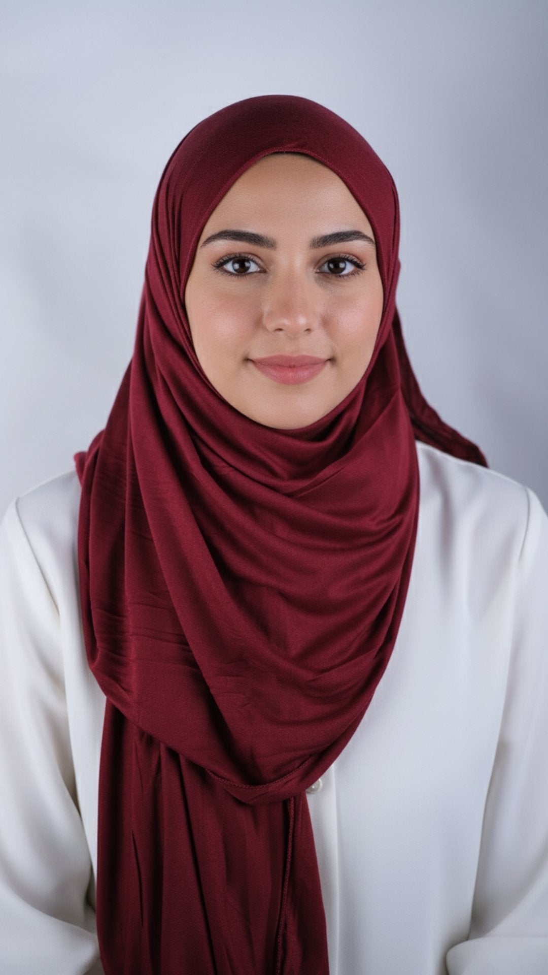 Weinroter Jersey-Schal