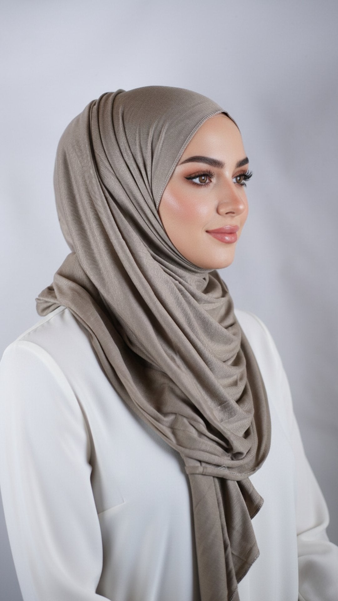 Khakibeiger Jersey-Schal